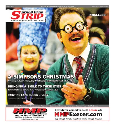 Front page of the Grand Bend Strip, December 12, 2007