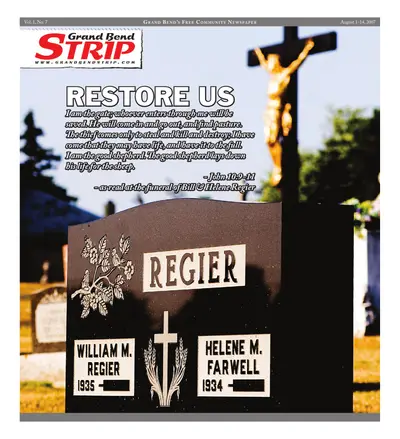 Front page of the Grand Bend Strip, August 1, 2007