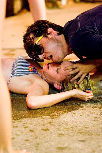 Christine Carr after gritty simulated oral sex scene