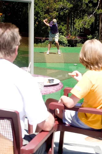 Diners at the Oakwood pub can watch golfers tee off at the 1st and 10th holes